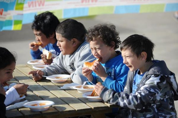 FOOD, SHOES, AND RAINCOAT FOR KIDS