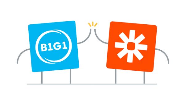 B1G1 is the First Business giving App on Zapier