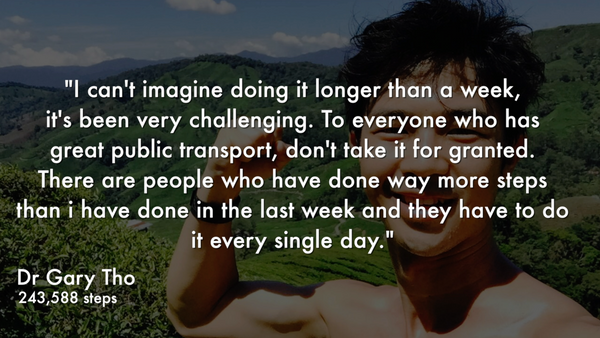 MAKING A DIFFERENCE, ONE STEP AT A TIME