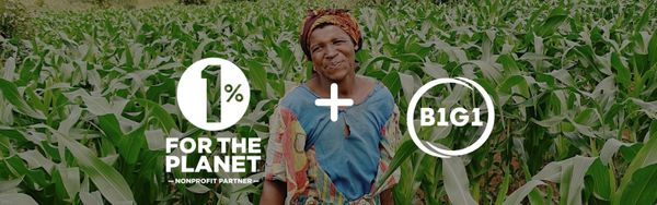 B1G1 giving is now a 1% for the Planet giving option
